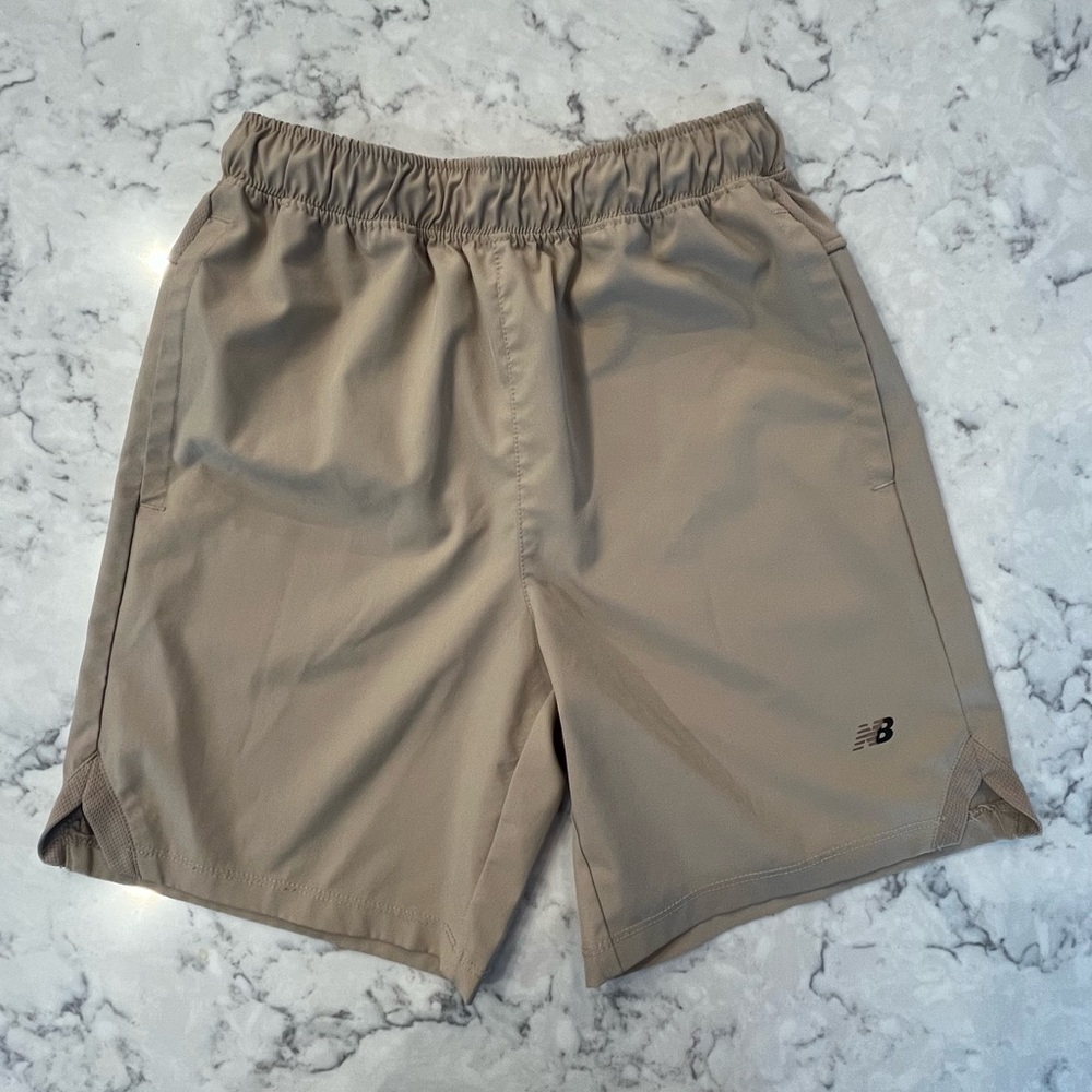 Boys M New Balance Khaki Active Shorts